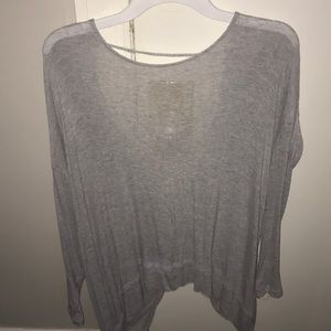 Open back grey sweater Nordstrom